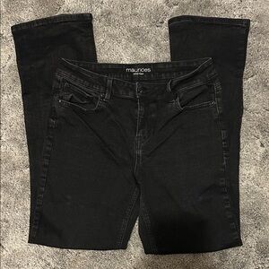 Maurices Black Women’s Mid Rise Jean size 12 Long